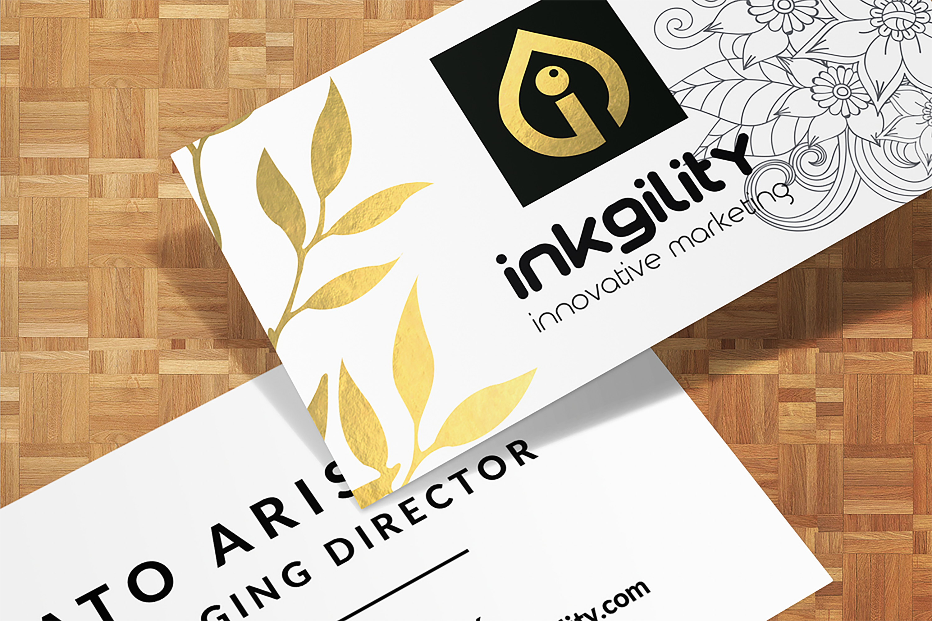 GOLD FOILAGE mockup