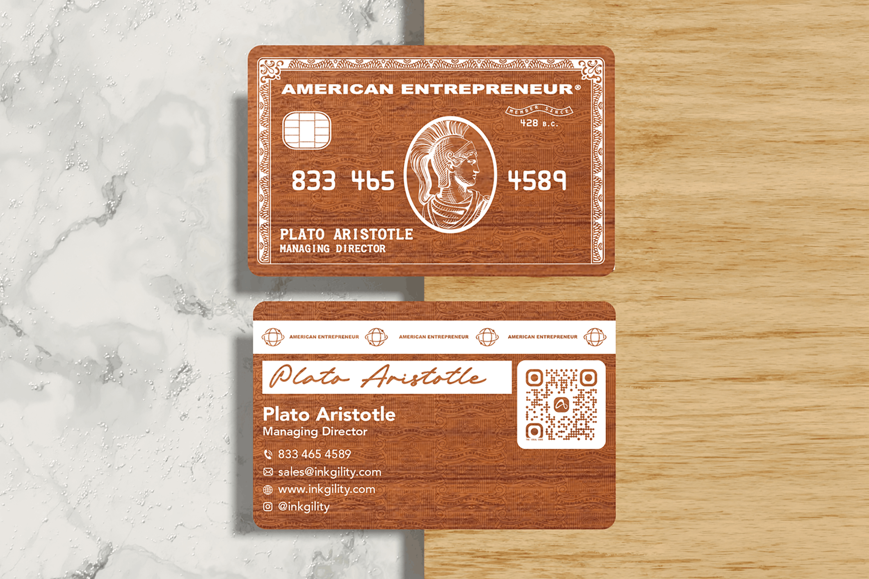 American Entrepreneur (Sapele Edition) mockup