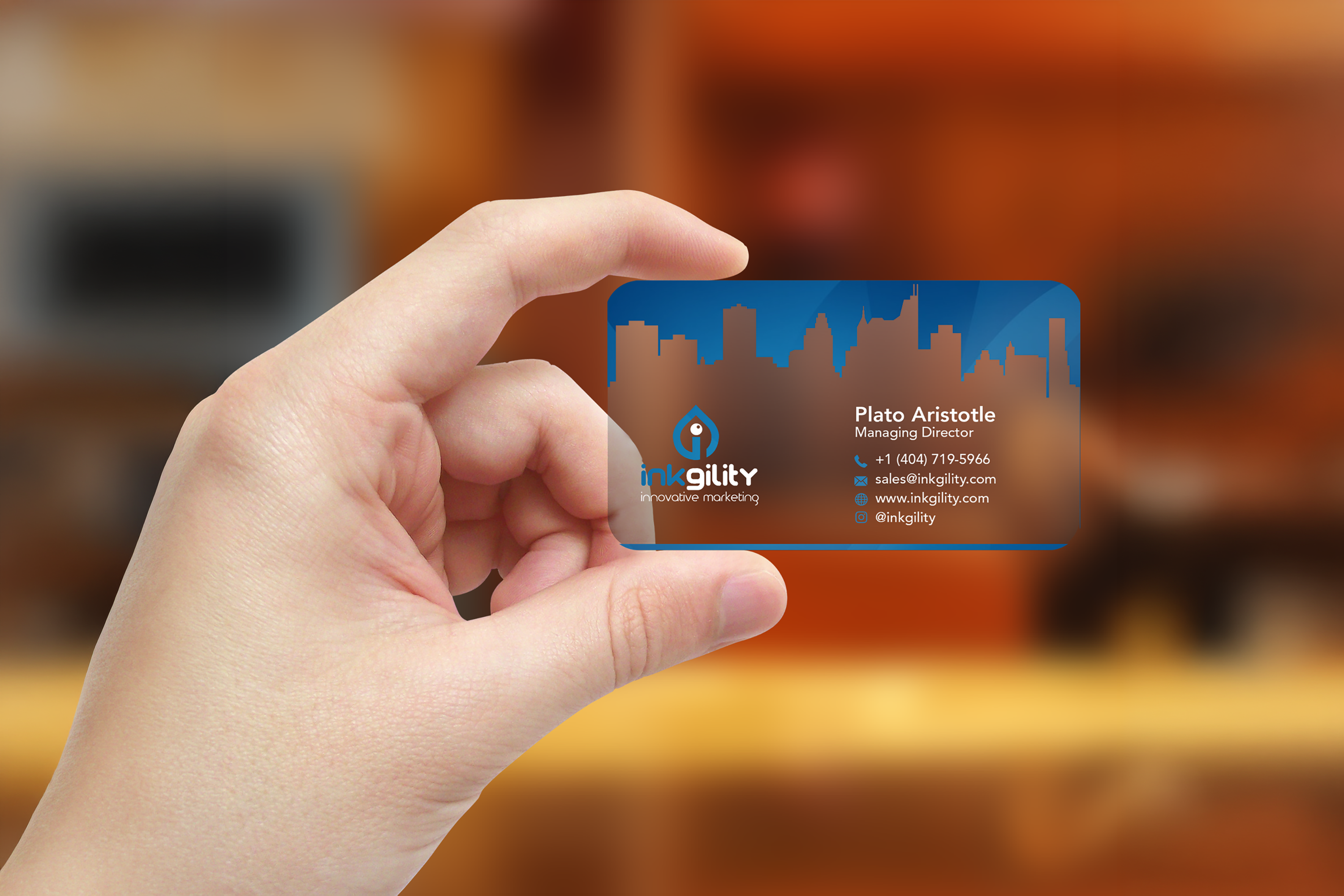 Blue Scrapers mockup