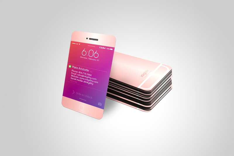 Rose Gold iPhone mockup